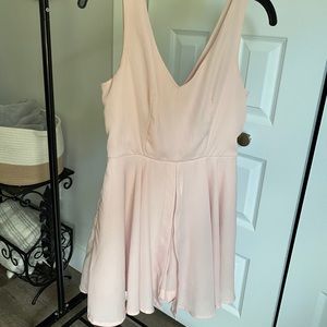 Pink chiffon romper